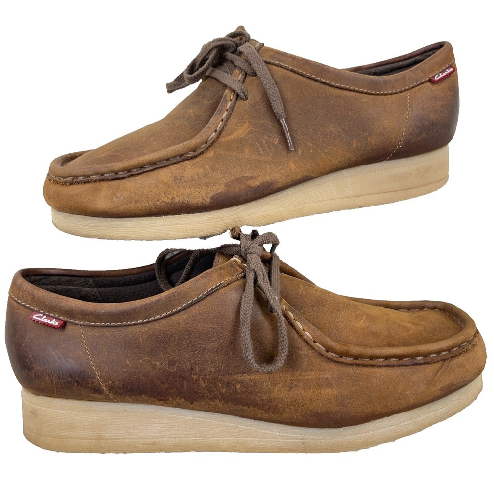 Clark's Padmora Wallabees Shoes Women Size 9.5 M‎ Brown Leather Ladies